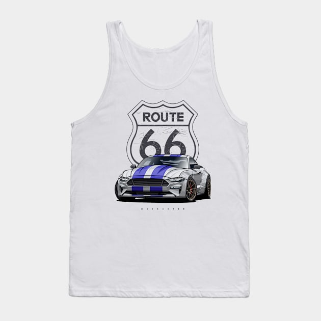 Route 66 Tank Top by Markaryan